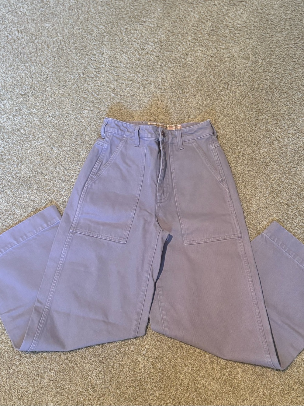 Lavender Women’s High-Waist Utility Jeans